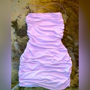 SHEIN Lavender Purple Fitted Mini Dress